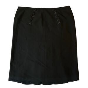 B-wear Women Pencil Skirt size 11 Byer Collection Stretch Above Knee Solid Black